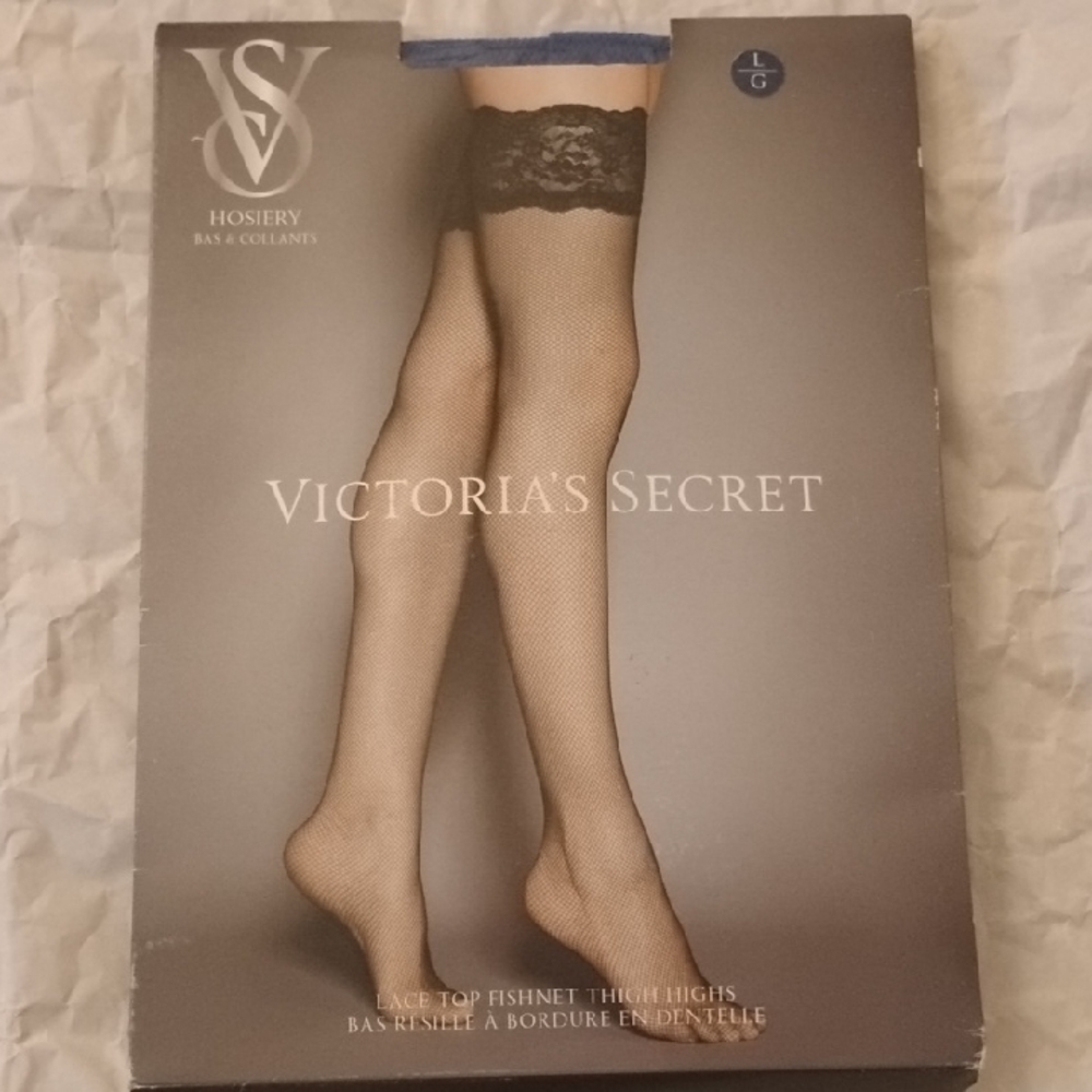 Victoria's Secret Blur Lace Fishnet Stockings